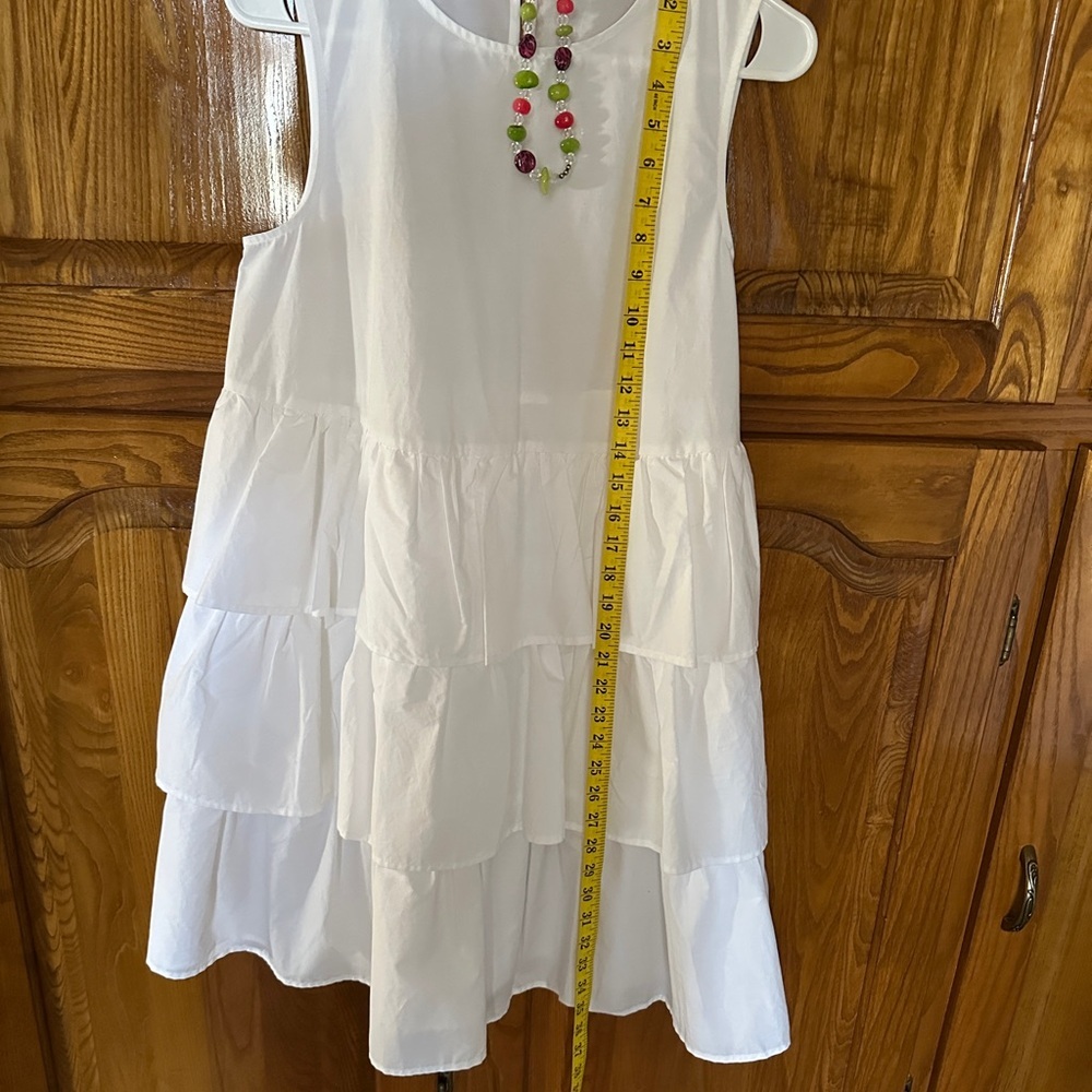 White Sleeveless Dress Ladies size M Beach‎ dress